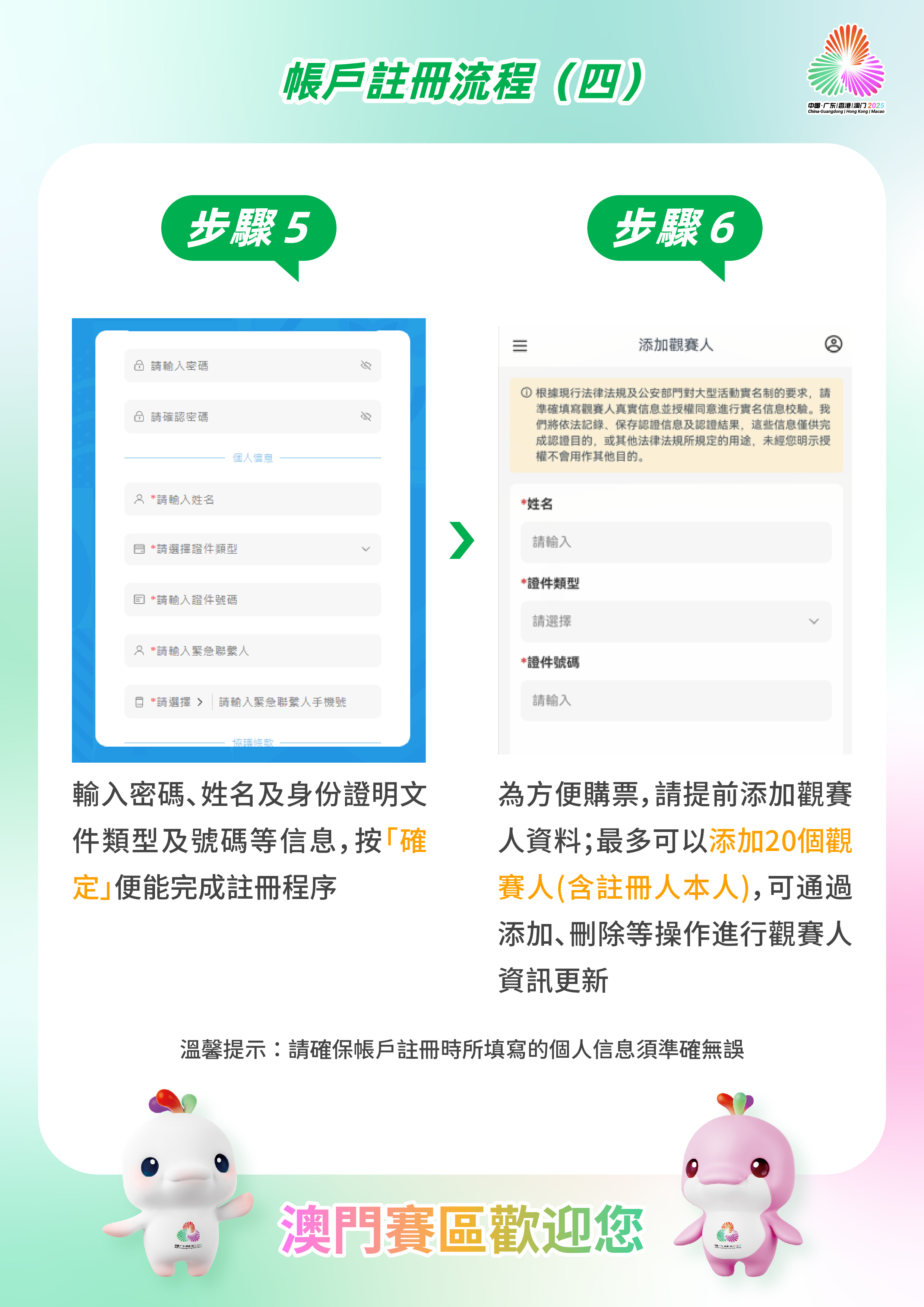 帳戶註冊流程步驟四